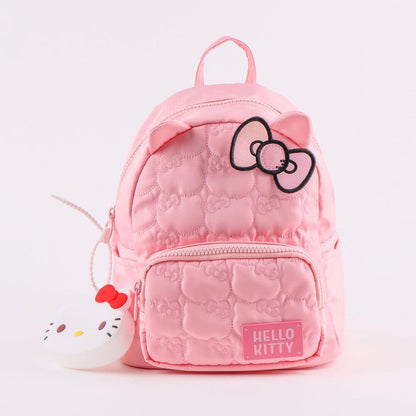 Mochila rosa acolchada de Hello Kitty con bolsillo frontal - 2