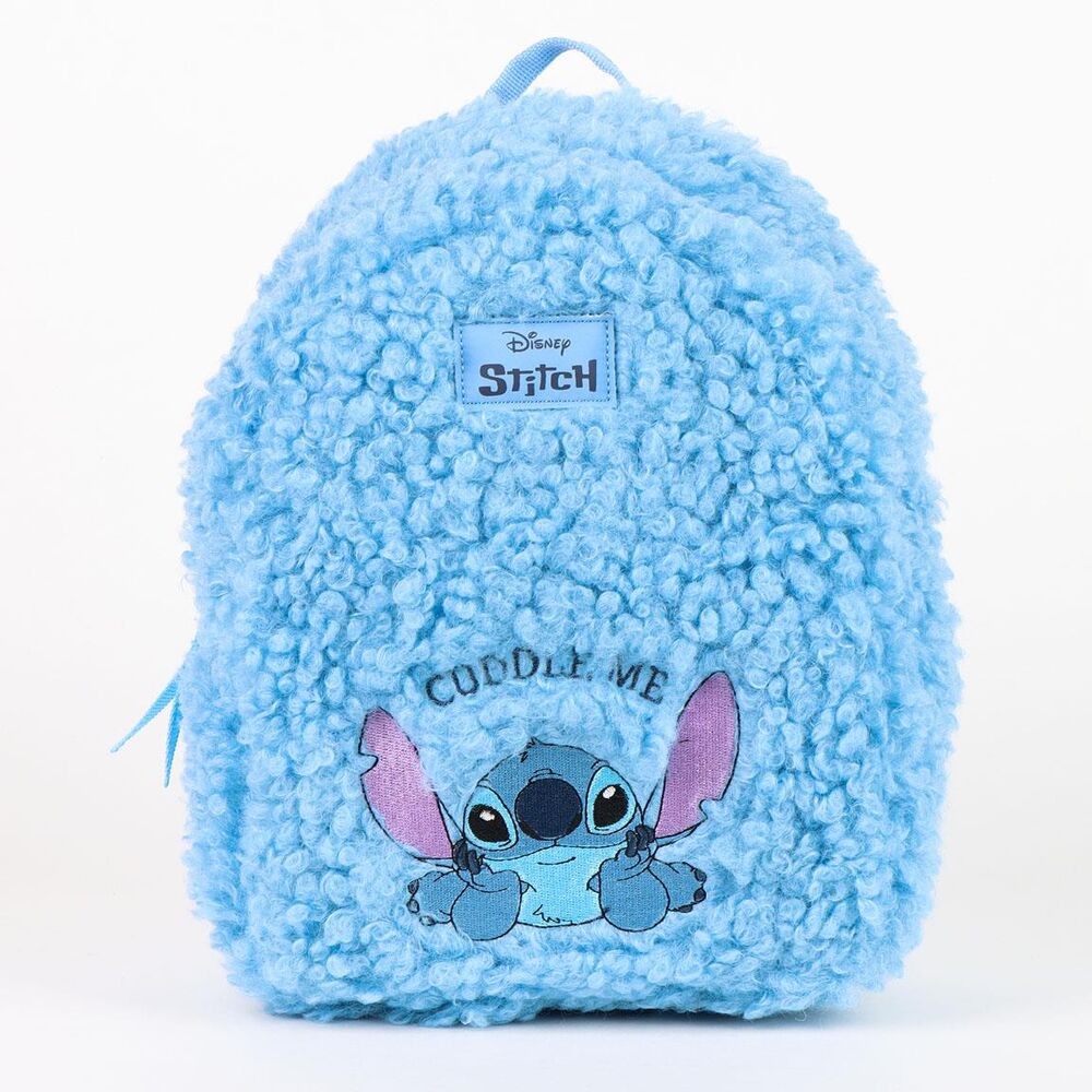 Mochila azul de Stitch Disney con textura rizada - 3