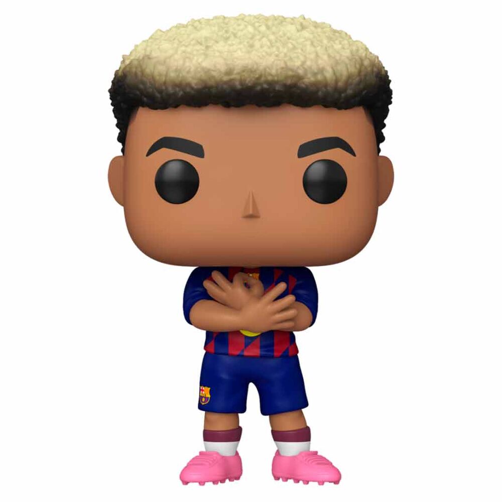 Figura Funko POP! de Lamine Yamal con uniforme del F.C. Barcelona