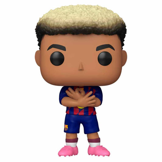 Figura Funko POP! de Lamine Yamal con uniforme del F.C. Barcelona