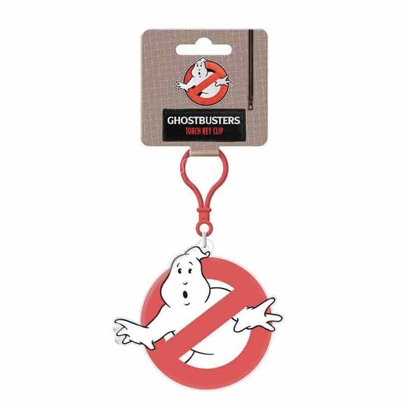 Llavero Cazafantasmas con logotipo Ghostbusters y cordón rojo