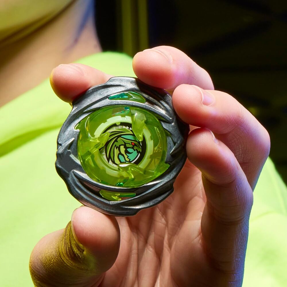 Set de batalla Drop Attack Beyblade X con estadio azul, dos lanzadores y dos peonzas - 7