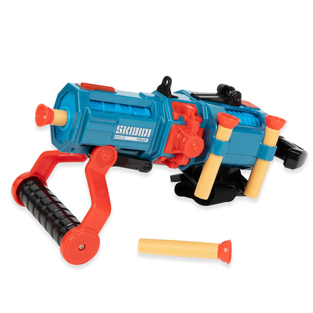 Plunger Blaster Skibidi Toilet de BONKERS TOYS en rojo y azul - 2