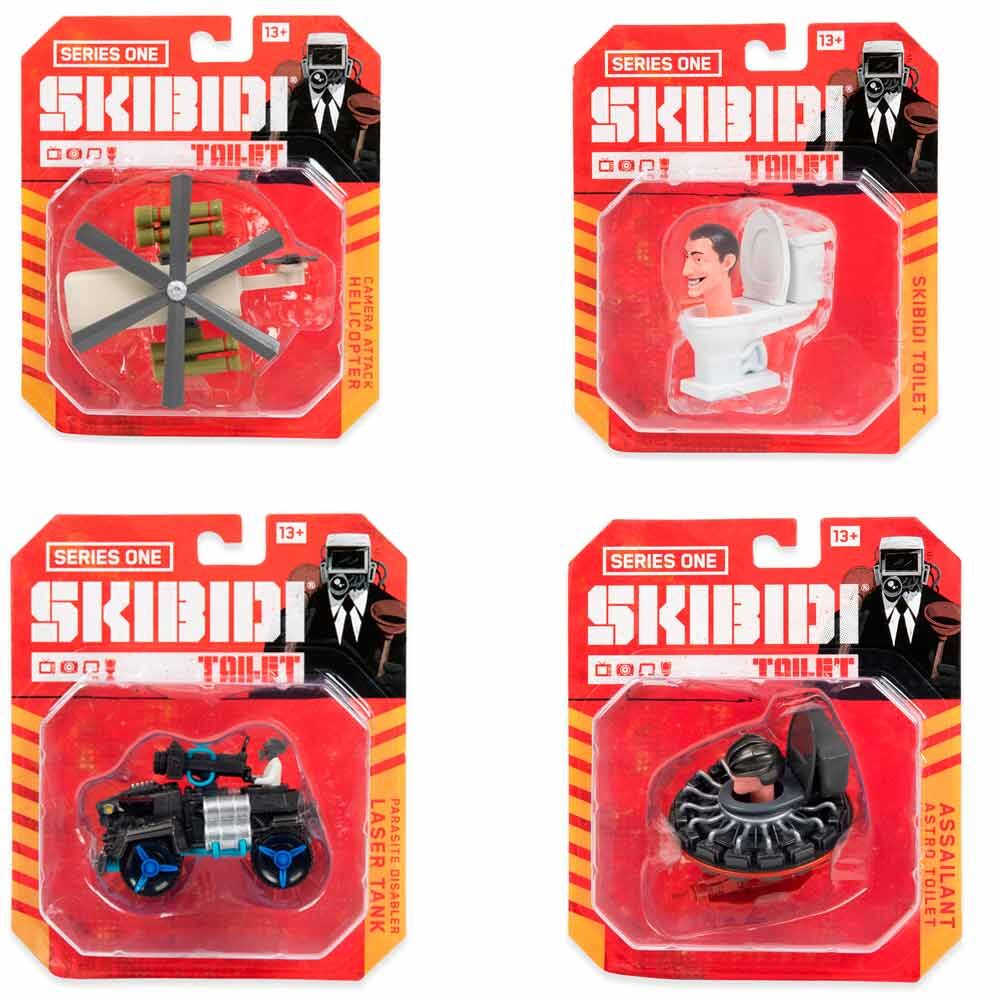 Figuras diecast Skibidi Toilet Serie One surtidas de BONKERS TOYS