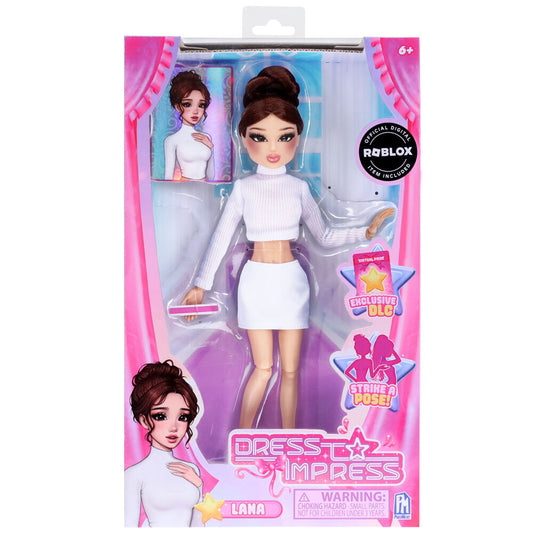 Muñeca Lana Dress to Impress de PHATMOJO con conjunto blanco