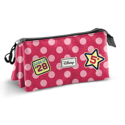 Portatodo triple rojo de Minnie Disney con tres compartimentos - 3