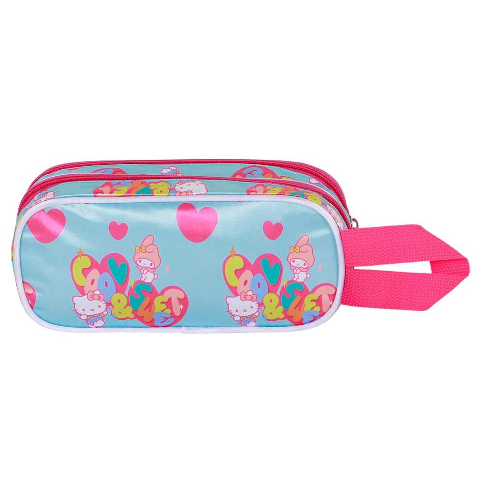 Portatodo doble 3D de Hello Kitty y My Melody con relieve - 2