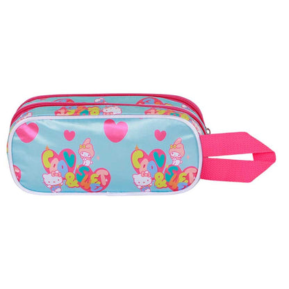Portatodo doble 3D de Hello Kitty y My Melody con relieve - 2