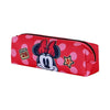 Portatodo rojo de Minnie Disney con lunares rosas y cremallera
