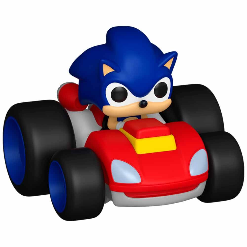Figura Funko Racers POP de Sonic en coche de carreras rojo - 2