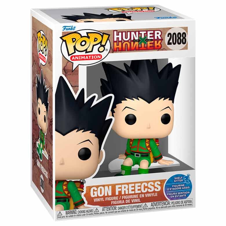 Figura Funko POP! de Gon Freecss sentado con uniforme verde - 2