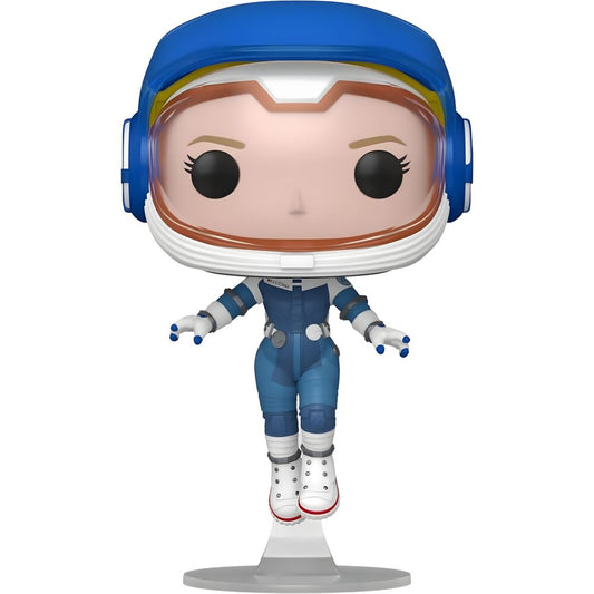 Figura Funko POP! de Mujer Invisible con traje de astronauta azul y blanco
