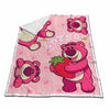 Manta coralina sherpa rosa de Lotso de Toy Story