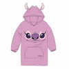 Bata sudadera rosa infantil de Angel Stitch Disney con capucha y bolsillo