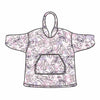 Bata sudadera oversize Disney con estampado de Angel y Stitch, capucha y bolsillo canguro