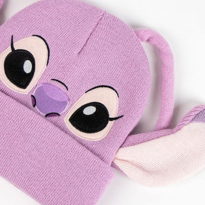 Gorro rosa de punto con diseño de Angel Stitch Disney - 3