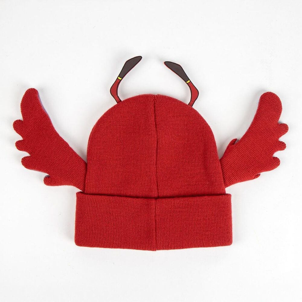 Gorro rojo de punto Leroy Stitch Disney con detalles lilas - 2