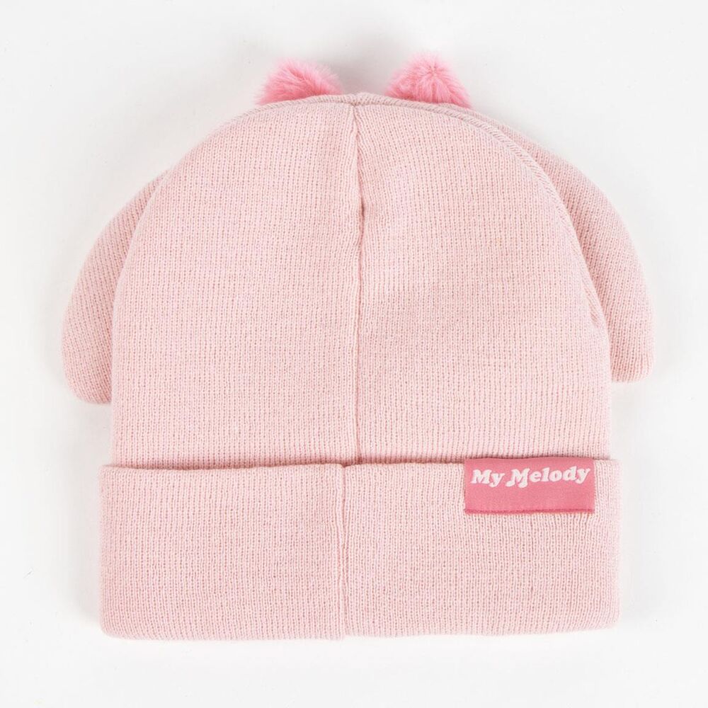 Gorro rosa de My Melody con orejas y rostro frontal - 2