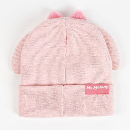 Gorro rosa de My Melody con orejas y rostro frontal - 2