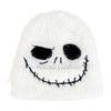 Gorro blanco de Pesadilla Antes de Navidad con rostro de calavera negro