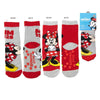 Calcetines antideslizantes surtidos de Minnie Disney en rojo y gris