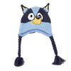 Gorro peruano de Bluey con orejas y tiras trenzadas