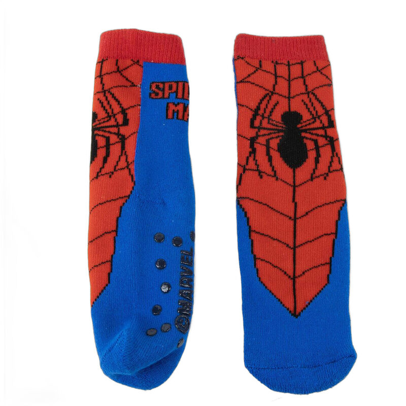 Calcetines antideslizantes Spider-Man Marvel en rojo y azul - 2