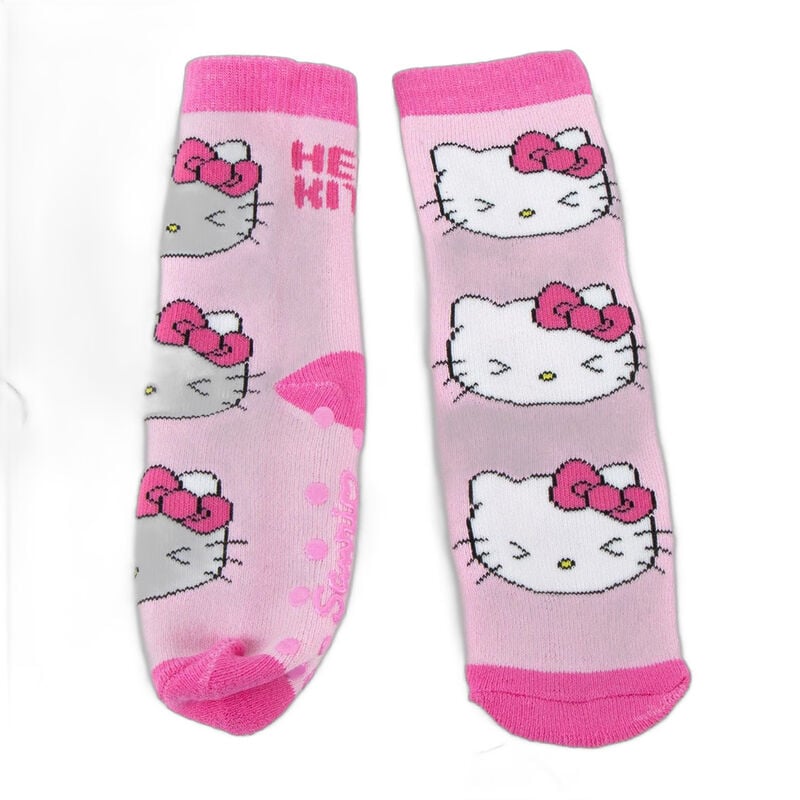 Calcetines rosas antideslizantes de Hello Kitty surtidos - 2