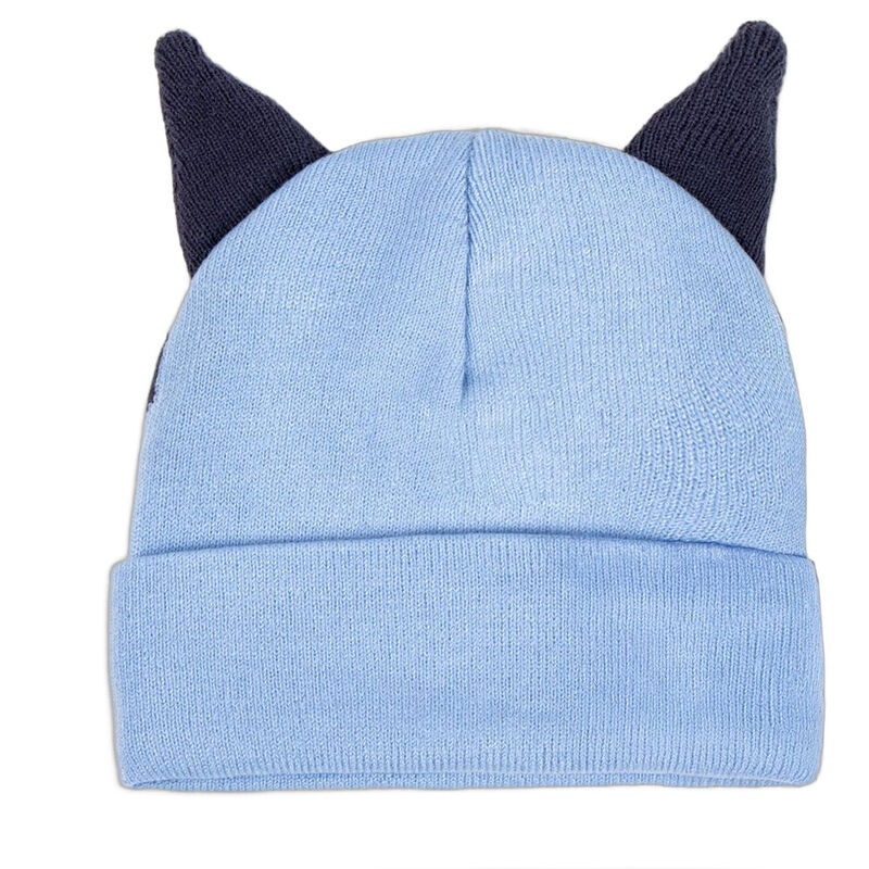 Set de gorro y guantes azules con diseño de Bluey - 2