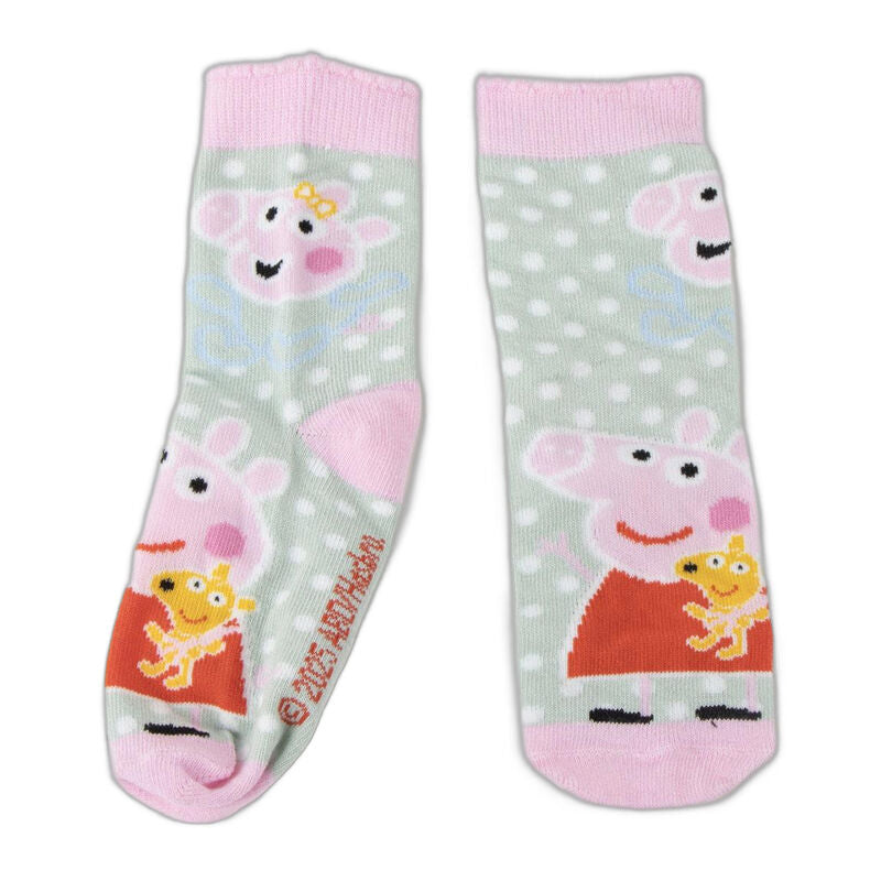 Hucha Peppa Pig con cuatro pares de calcetines infantiles - 3