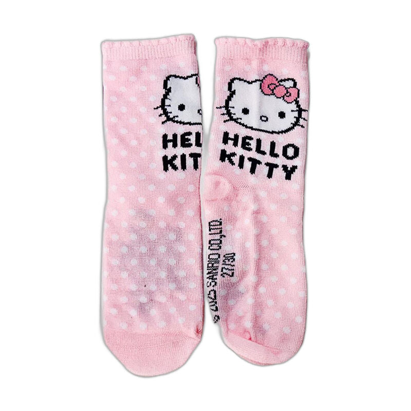Hucha cilíndrica con 4 pares de calcetines rosas de Hello Kitty - 3