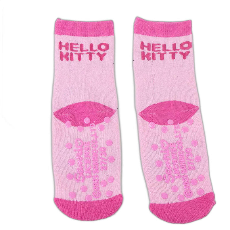 Calcetines rosas antideslizantes de Hello Kitty surtidos - 3