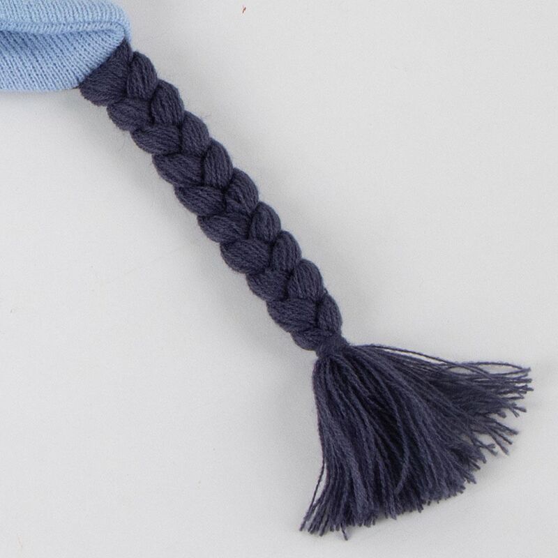 Gorro peruano de Bluey con orejas y tiras trenzadas - 3