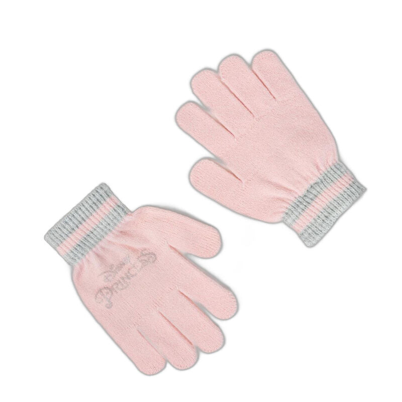 Set rosa de gorro con pompón y guantes Disney Princesas - 3