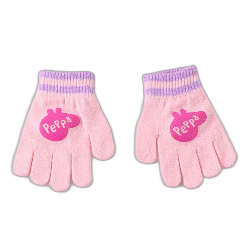 Conjunto rosa de gorro, guantes y bufanda Peppa Pig - 3