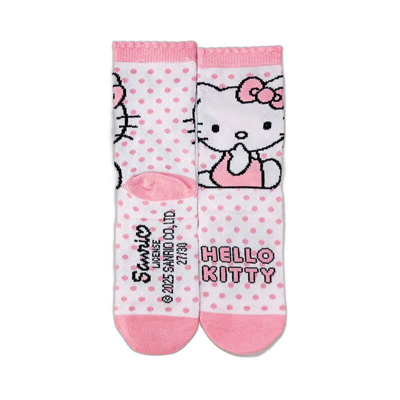 Hucha cilíndrica con 4 pares de calcetines rosas de Hello Kitty - 4