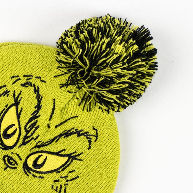 Set verde de gorro y guantes de El Grinch - 4