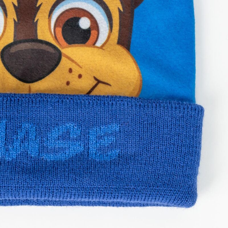 Set azul de gorro con pompón y guantes de Chase de PAW Patrol - 4