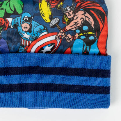 Conjunto azul de gorro con pompón, guantes y braga de cuello de Los Vengadores Marvel - 4