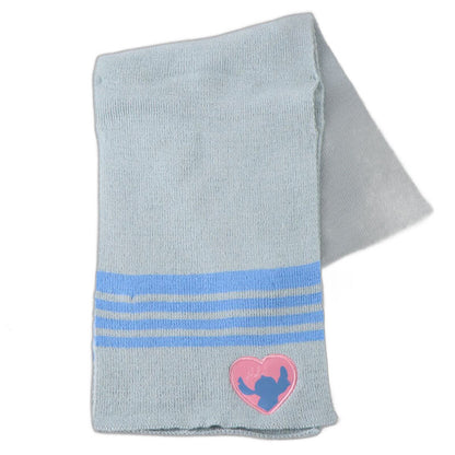 Conjunto Disney Stitch con gorro, bufanda y guantes en gris, rosa y azul - 4