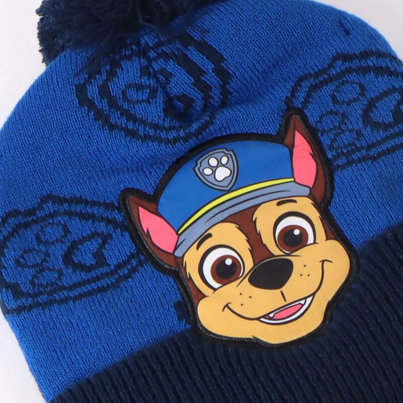 Conjunto azul de gorro, guantes y bufanda Paw Patrol con Chase - 5
