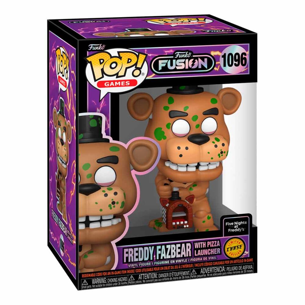 Figura Funko POP! Chase de Freddy Fazbear con Pizza Launcher en caja