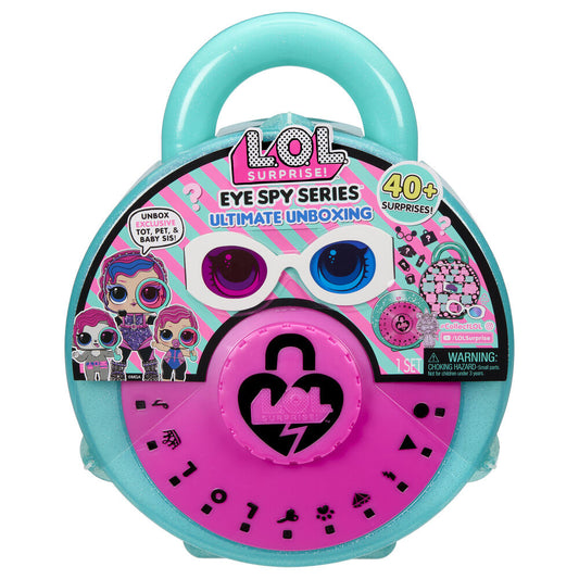 Bola Unboxing Eye Spy L.O.L. Surprise con diseño turquesa y rosa