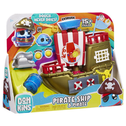 Set DohKins de MGA con barco pirata, plastilina y moldes