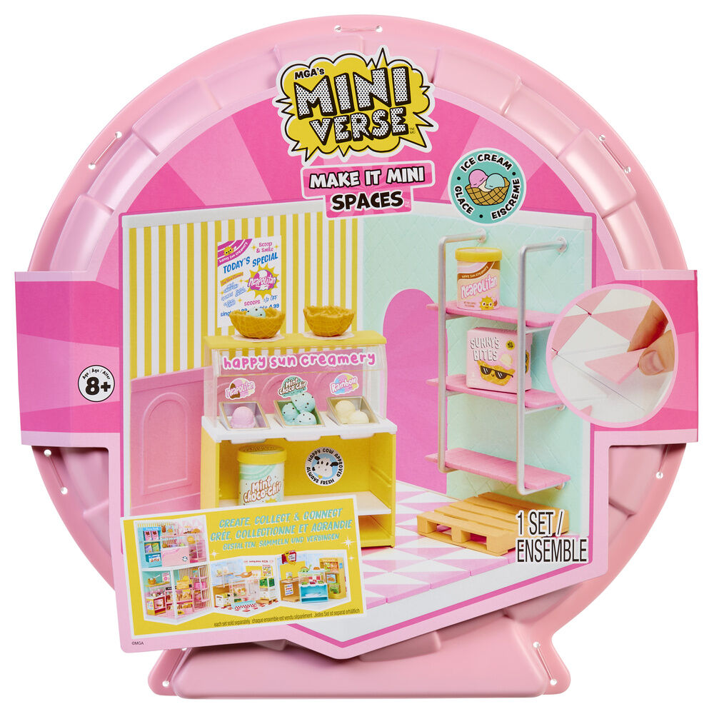 Playset MGA Miniverse Make It Mini Spaces con temática de heladería
