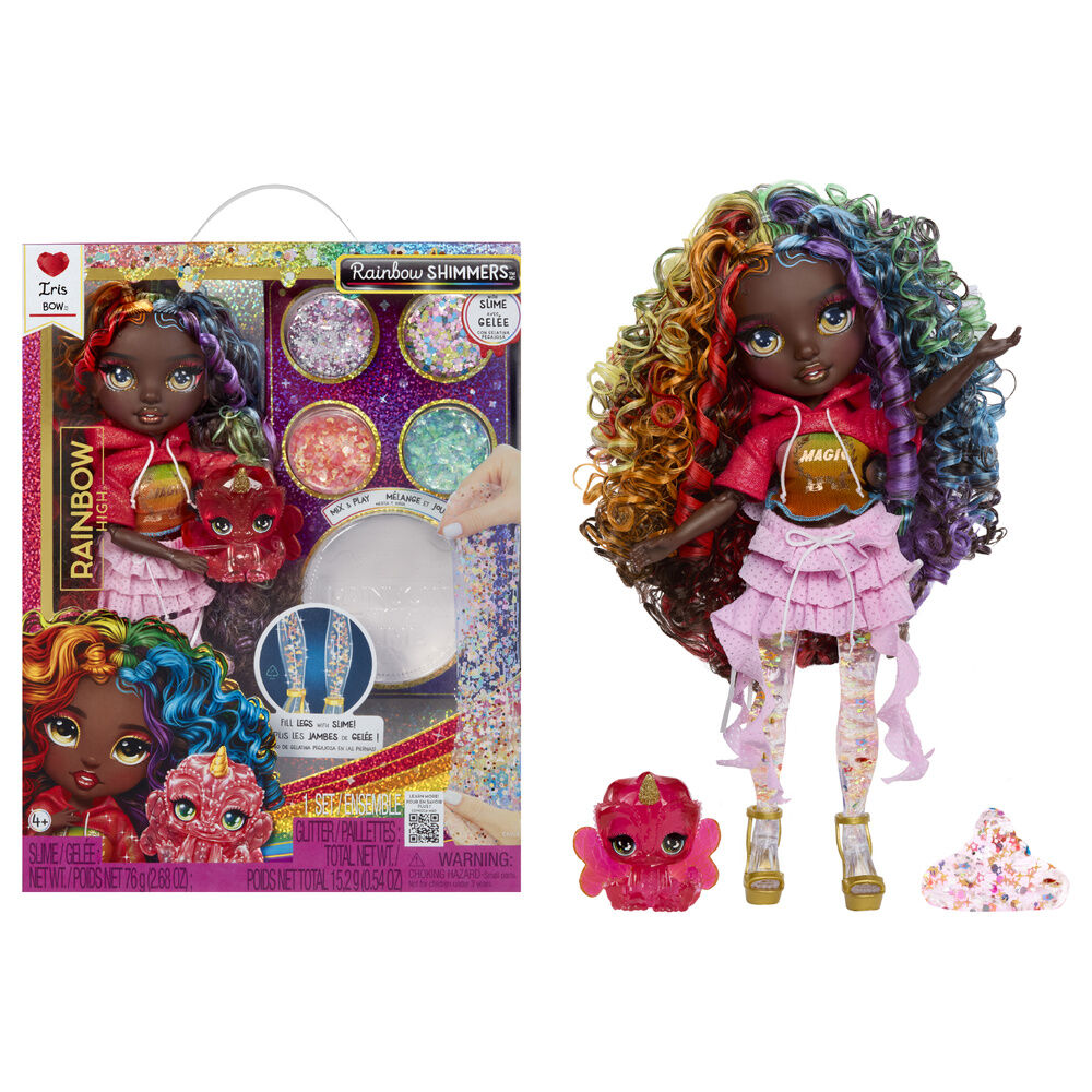 Muñeca Iris Bow Rainbow High con slime, purpurina y brillos - 2