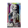 Muñeca Heather Grayson Shadow High con cabello bicolor y vestido blanco y negro