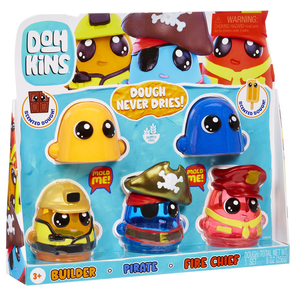 Set Héroes DohKins MGA con personajes y masa moldeable