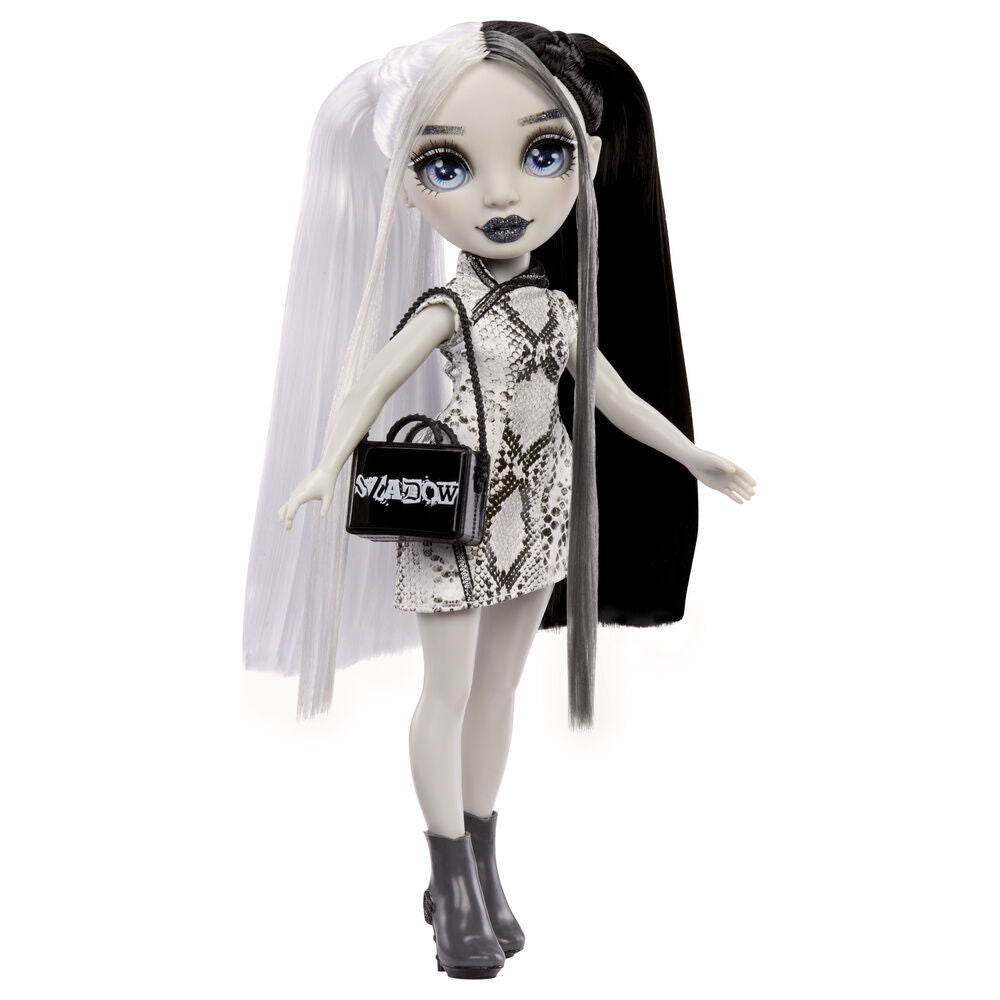 Muñeca Heather Grayson Shadow High con cabello bicolor y vestido blanco y negro - 3