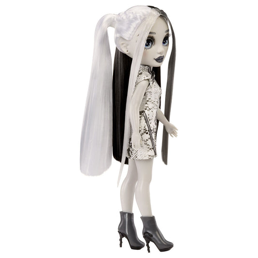 Muñeca Heather Grayson Shadow High con cabello bicolor y vestido blanco y negro - 4